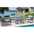 4pcs patio kari e whakamahi ana i te huinga sofa swivel